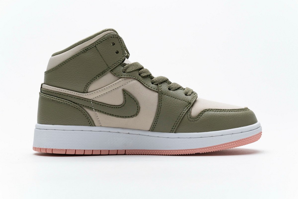 PKstockx Air Jordan 1 Mid Trooper Bleached Coral (GS) 555112-225 - Image 2
