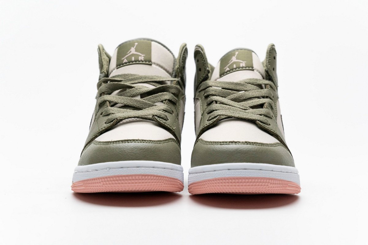 PKstockx Air Jordan 1 Mid Trooper Bleached Coral (GS) 555112-225 - Image 3