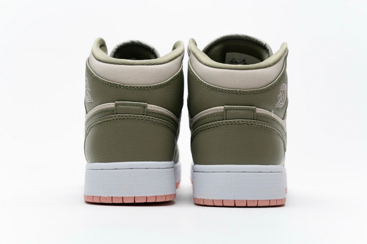 PKstockx Air Jordan 1 Mid Trooper Bleached Coral (GS) 555112-225 - Image 4