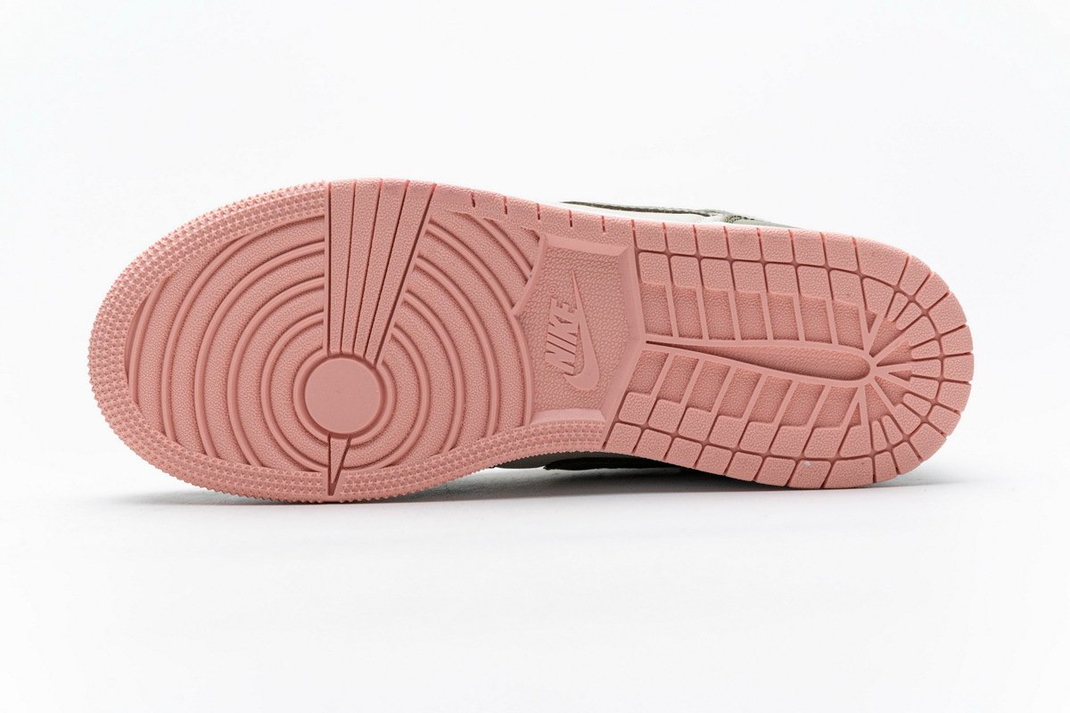 PKstockx Air Jordan 1 Mid Trooper Bleached Coral (GS) 555112-225 - Image 5
