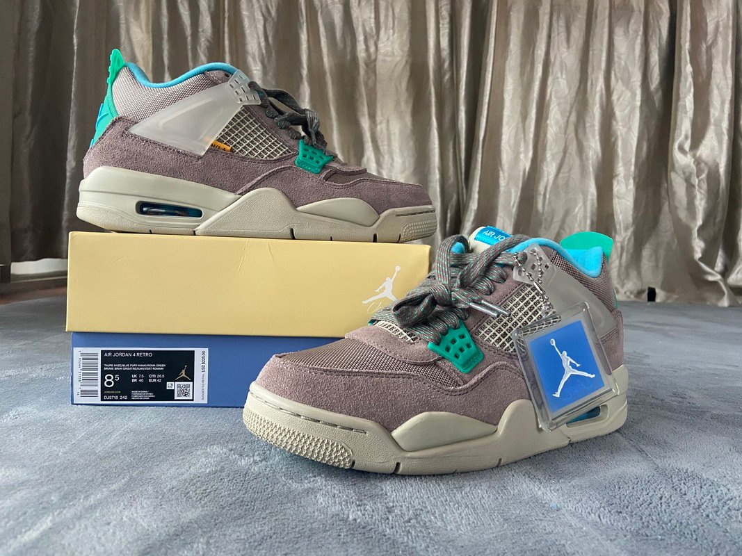 PK God Batch Air Jordan 4 Retro SP 30th Anniversary Union Taupe Haze DJ5718-242 - Image 3