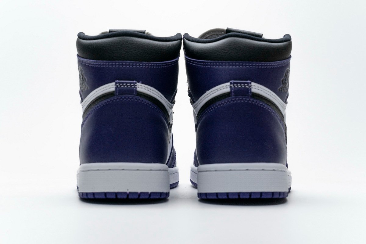 PK God Batch Air Jordan 1 Retro High Court Purple White 555088-500 - Image 4