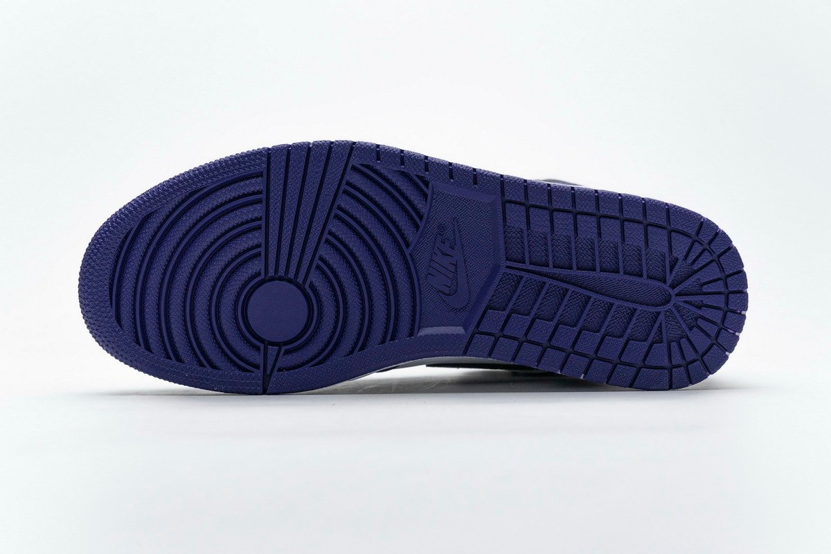 PK God Batch Air Jordan 1 Retro High Court Purple White 555088-500 - Image 5