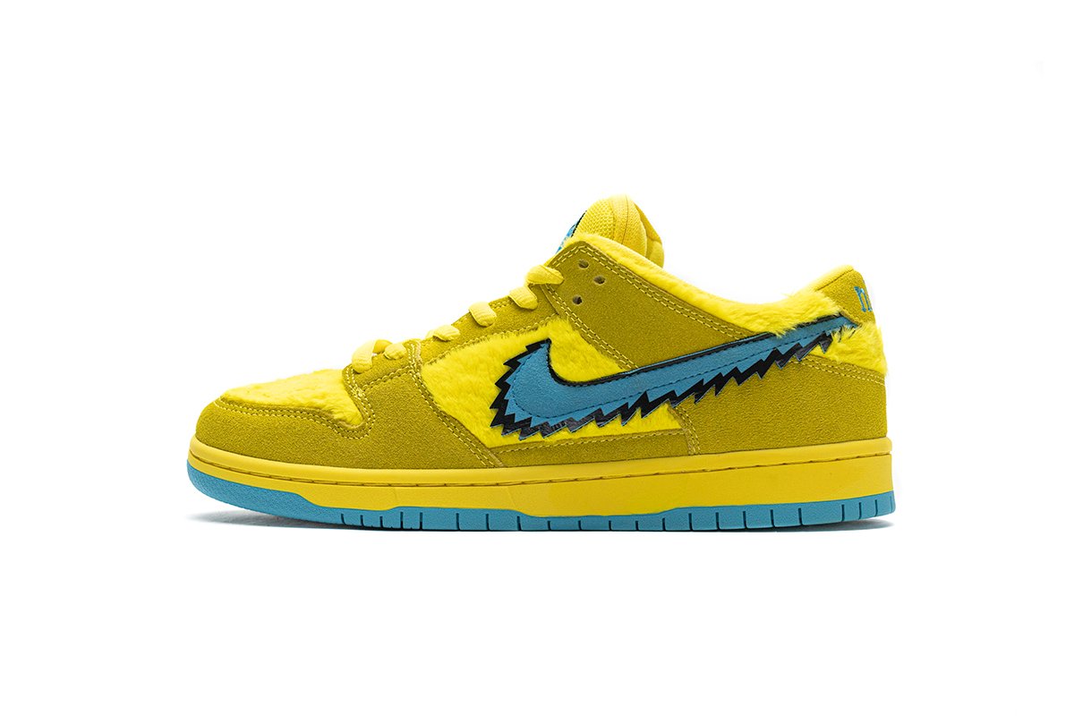 PK God Batch Nike SB Dunk Low Grateful Dead Bears Opti Yellow CJ5378-700