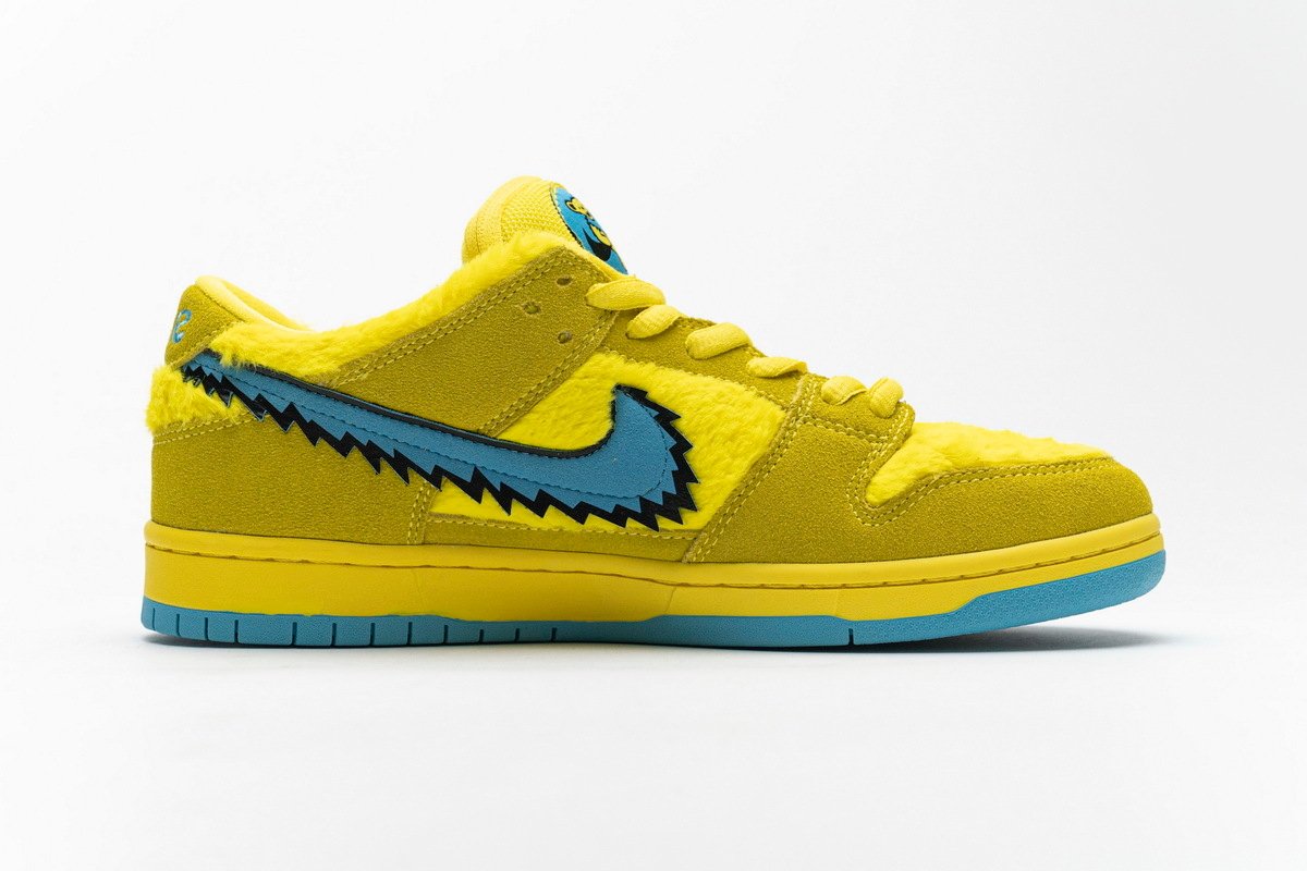 PK God Batch Nike SB Dunk Low Grateful Dead Bears Opti Yellow CJ5378-700 - Image 2