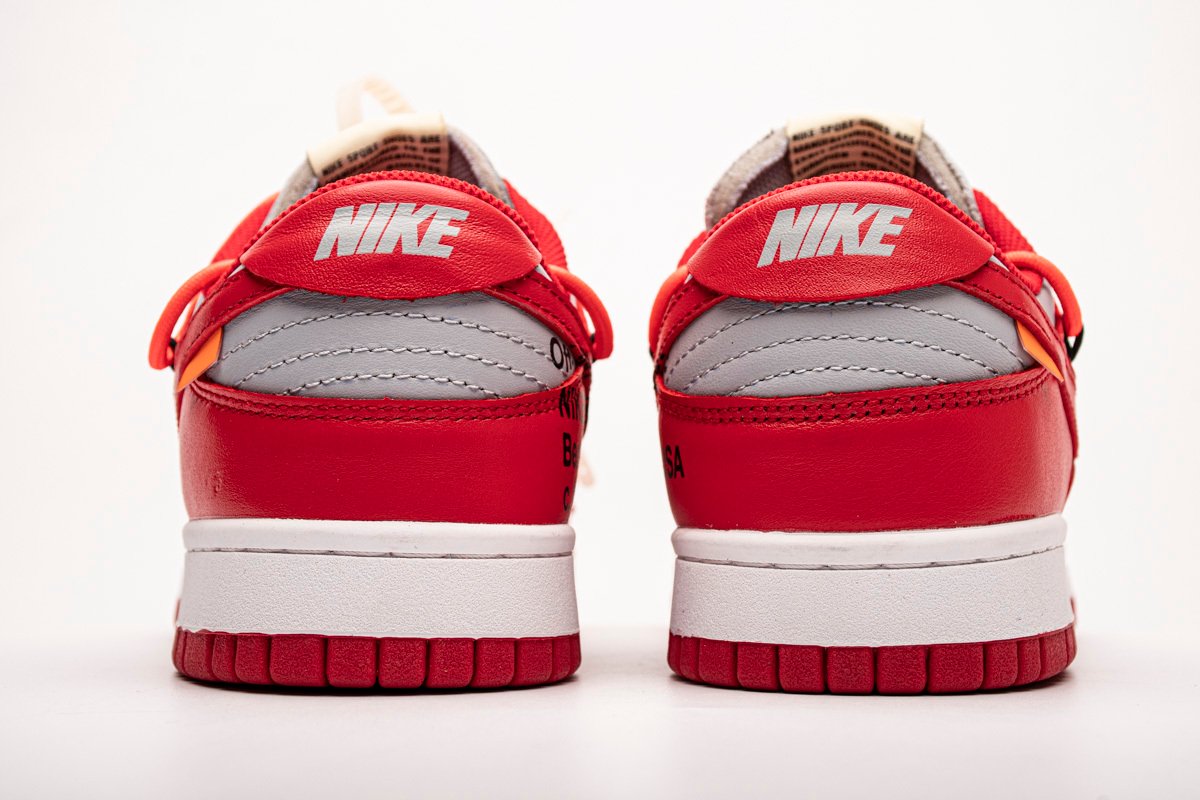 LJR Batch Nike Dunk Low Off-White University Red CT0856-600 - Image 4
