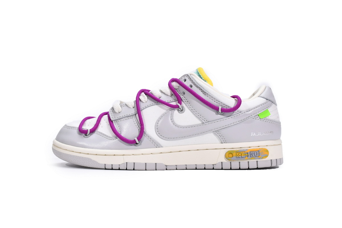 PK God Batch OFF WHITE x Nike Dunk SB Low The 50 NO.21 DM1602-100