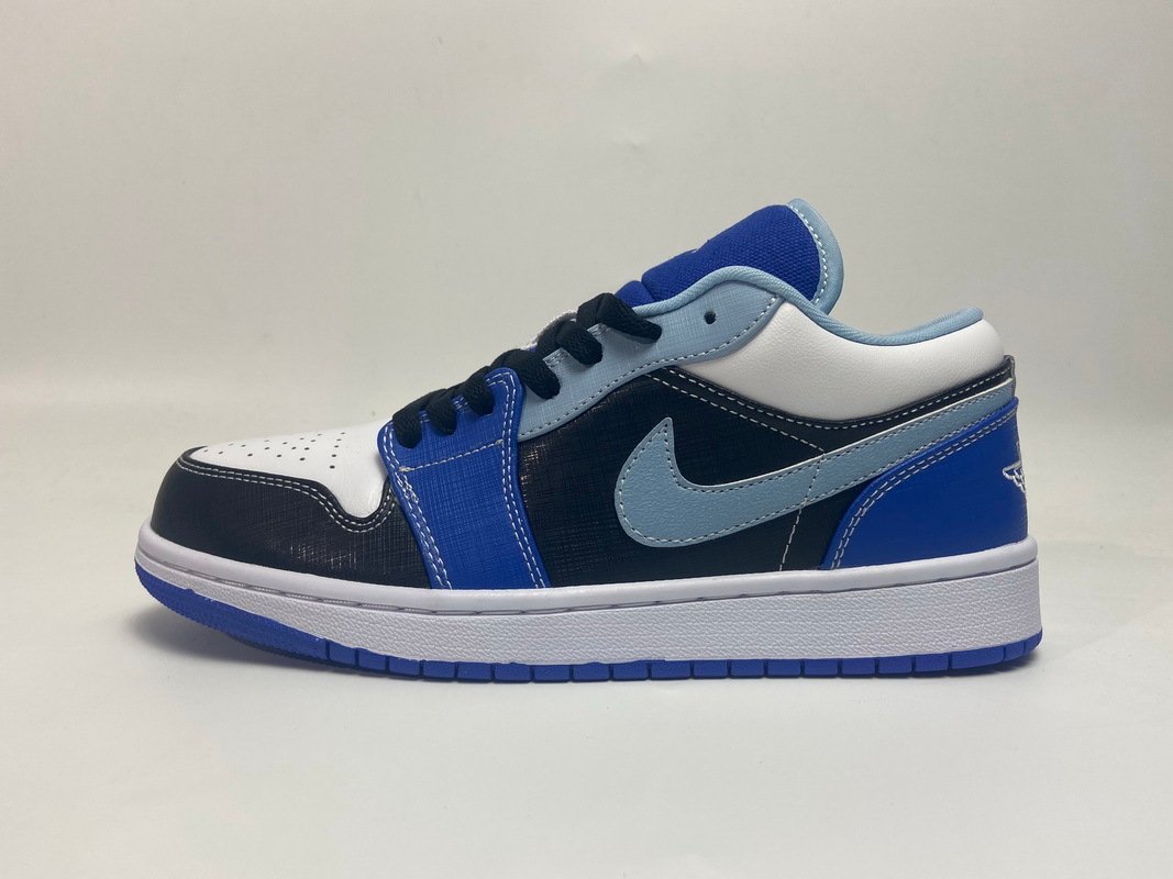 PKstockx Air Jordan 1 Low Black Blue White DH0206-400