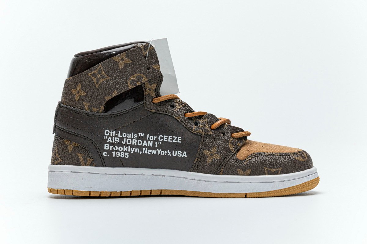 PK God Batch Louis Vuitton X Nike Air Jordan 1 (regular Jordan shoe box) - Image 2