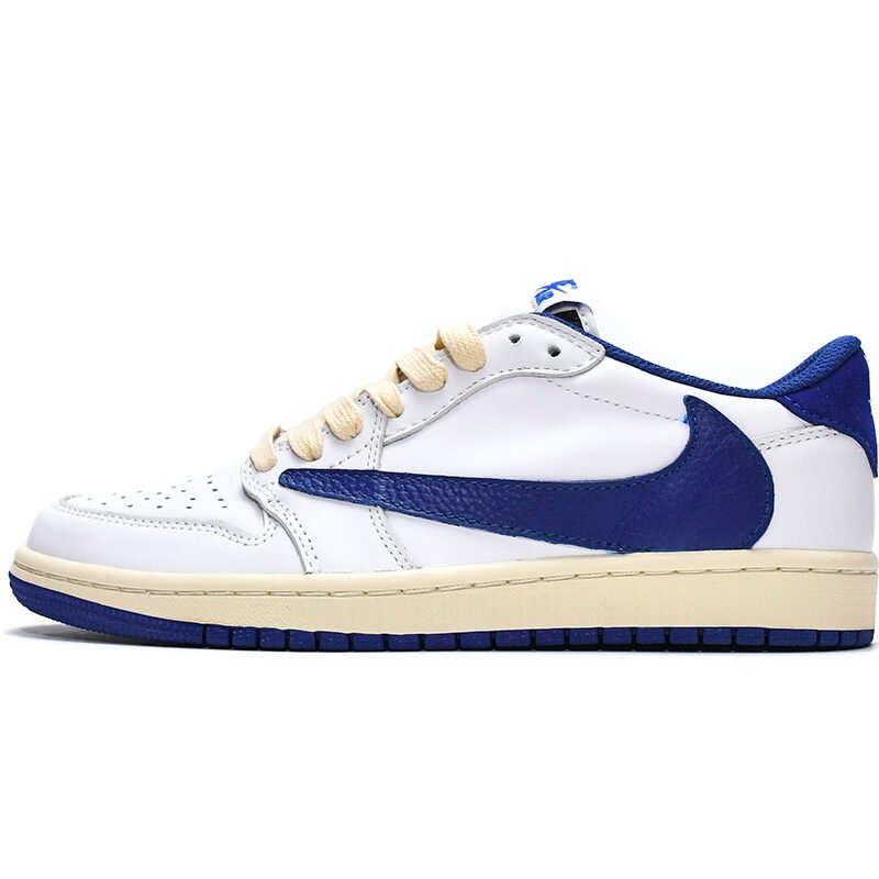 PK God Batch Travis Scott x Air Jordan 1 Low Blue Bottom Barb DM9868-218