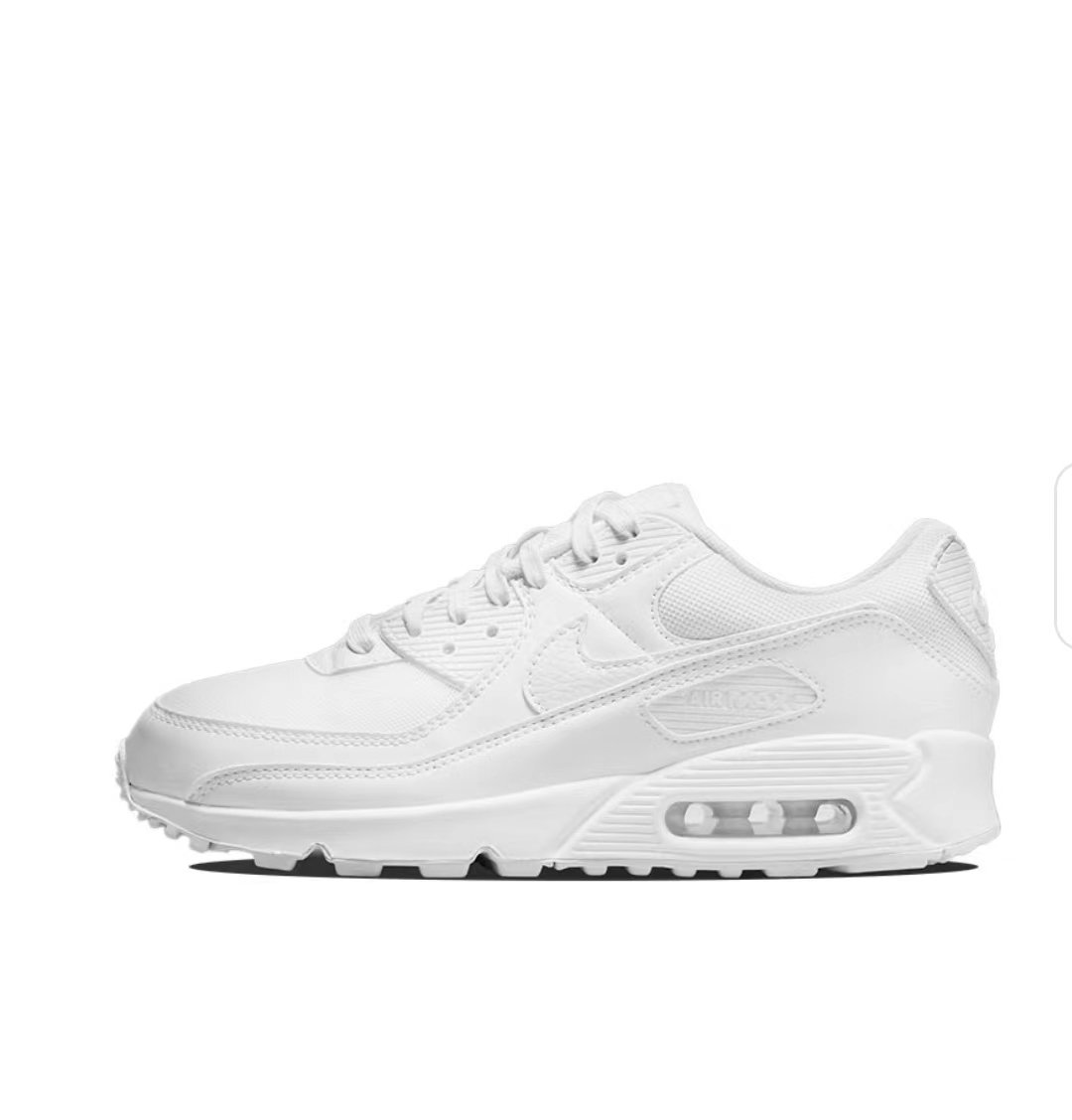 PK God Batch Nike Air Max 90 Leather Triple White