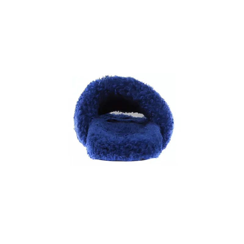 Balenciaga Furry Slide Blue - Image 4