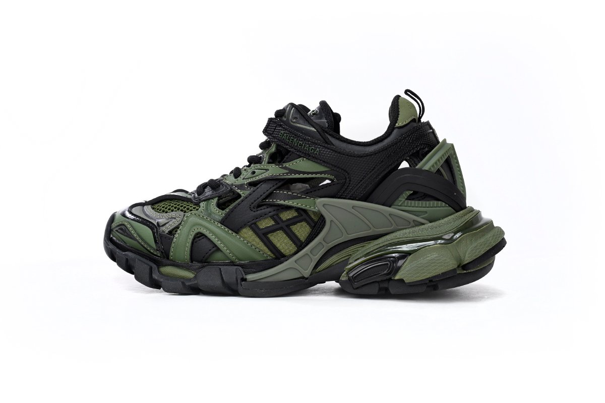 Balenciaga Track 2 Sneaker Military Black 568614 W3AE1 2311
