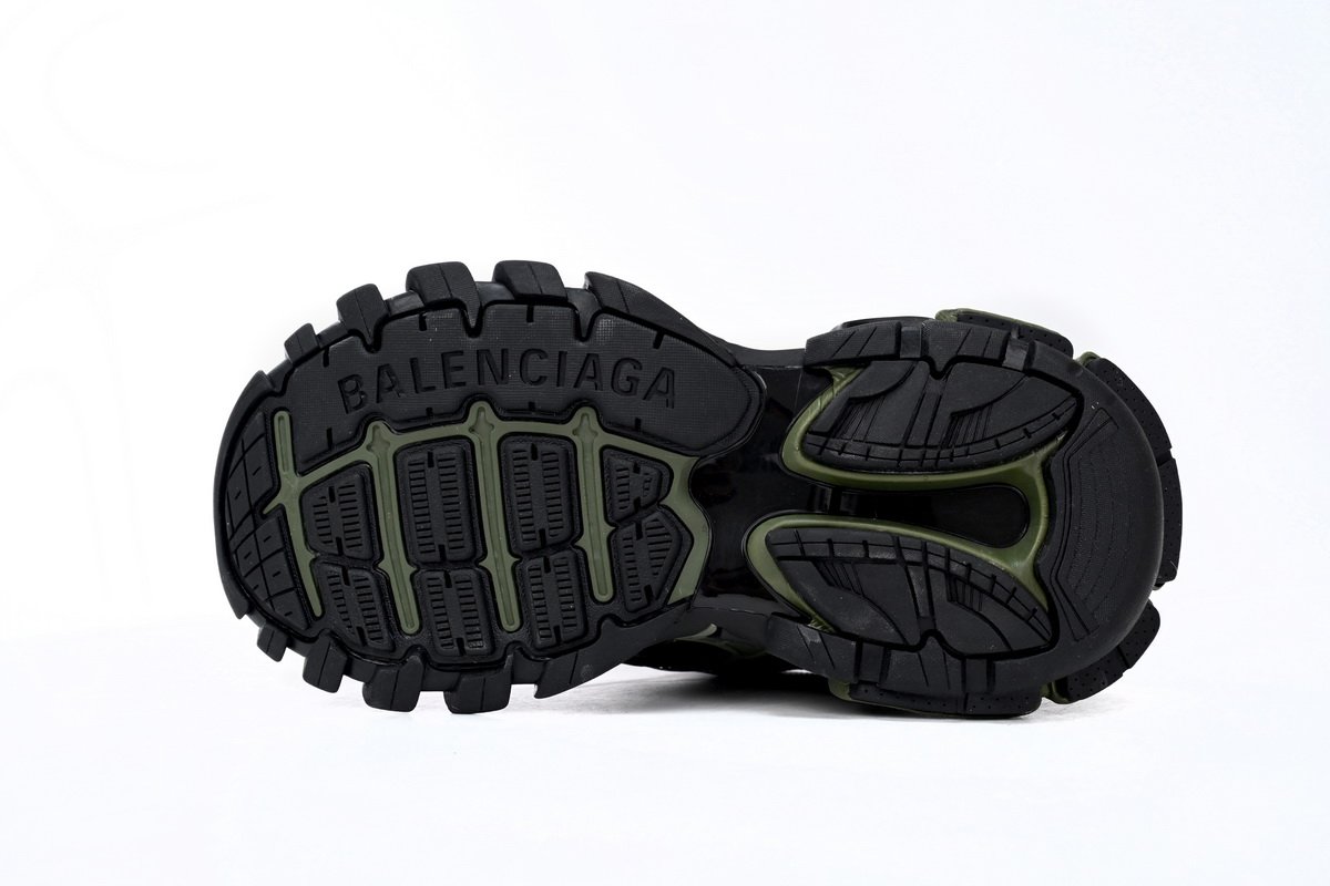 Balenciaga Track 2 Sneaker Military Black 568614 W3AE1 2311 - Image 4