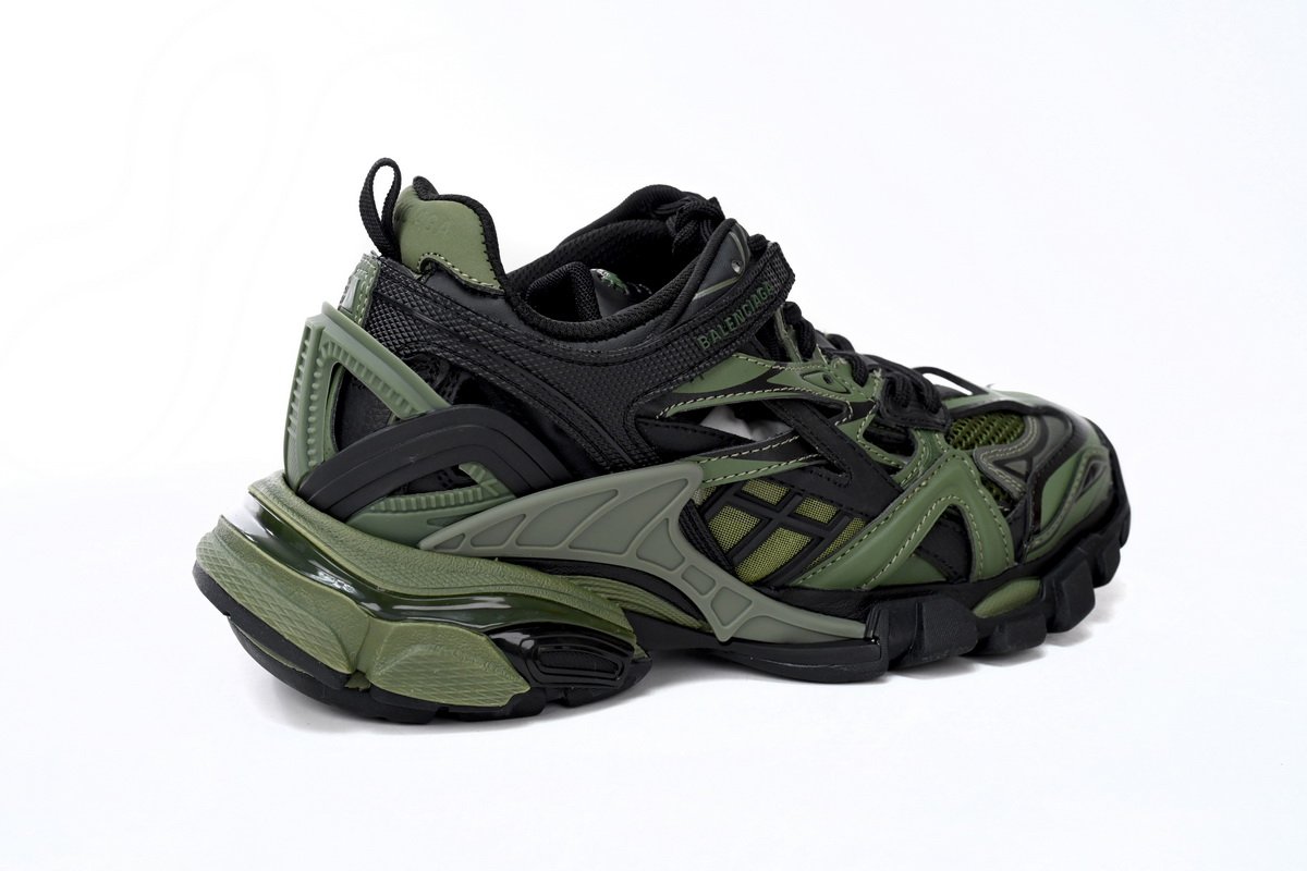 Balenciaga Track 2 Sneaker Military Black 568614 W3AE1 2311 - Image 8