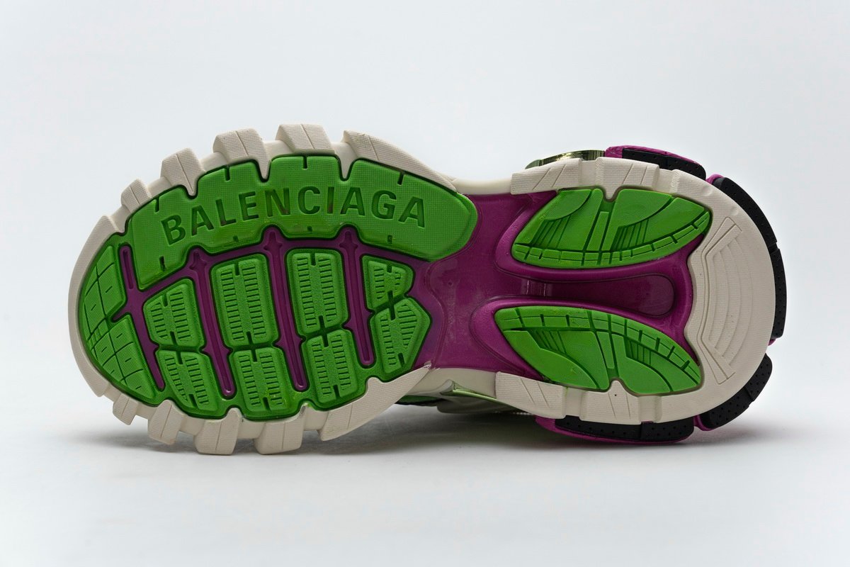 Balenciaga Track 2 Sneaker White Green Pink 568615 W2GN3 9199 - Image 5