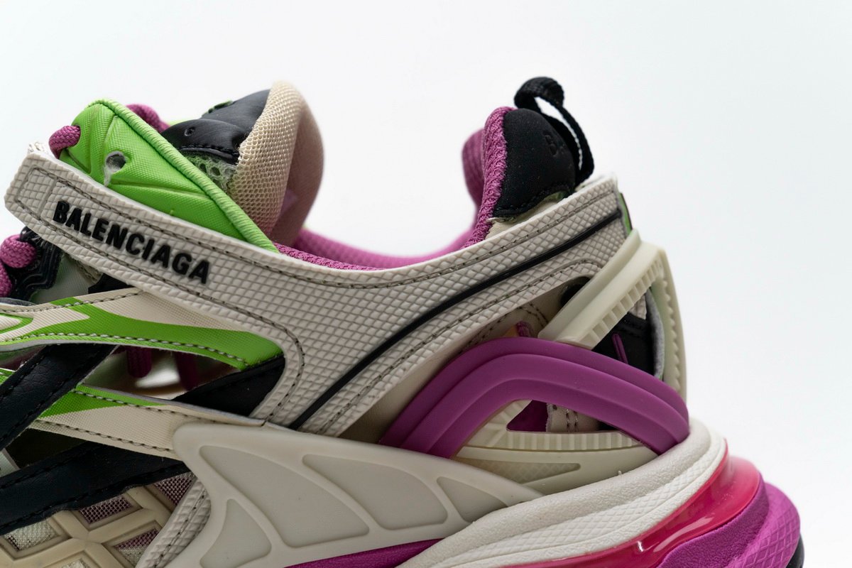 Balenciaga Track 2 Sneaker White Green Pink 568615 W2GN3 9199 - Image 10