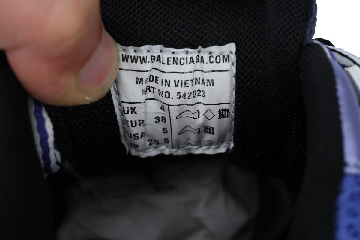 Balenciaga Track Sneaker White Black Purple - Image 6