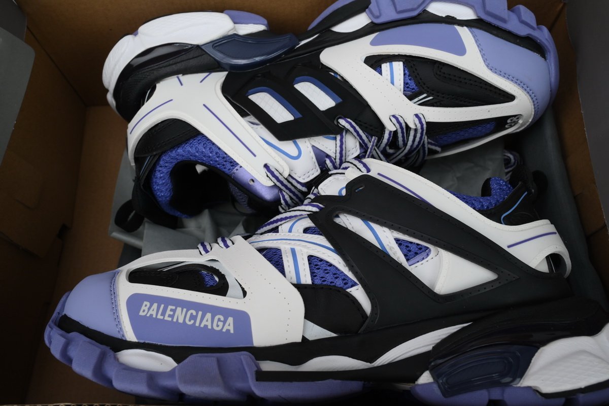 Balenciaga Track Sneaker White Black Purple - Image 12