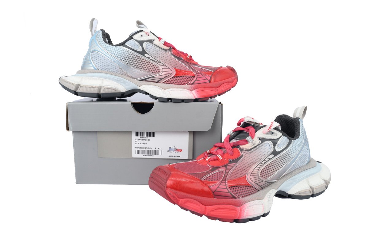 Balenciaga Red Grey 734734 W3XTS 9461 - Image 7