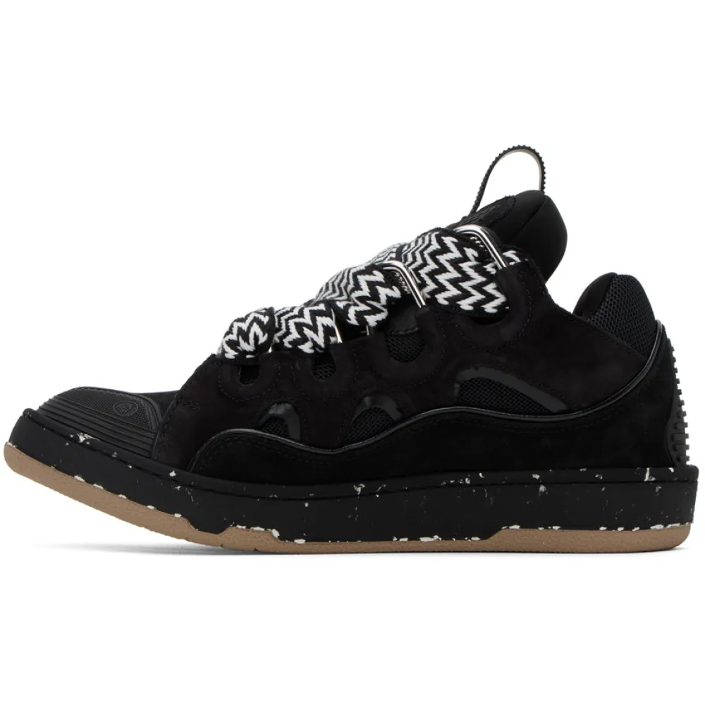 Lanvin Curb Sneaker Black Brown