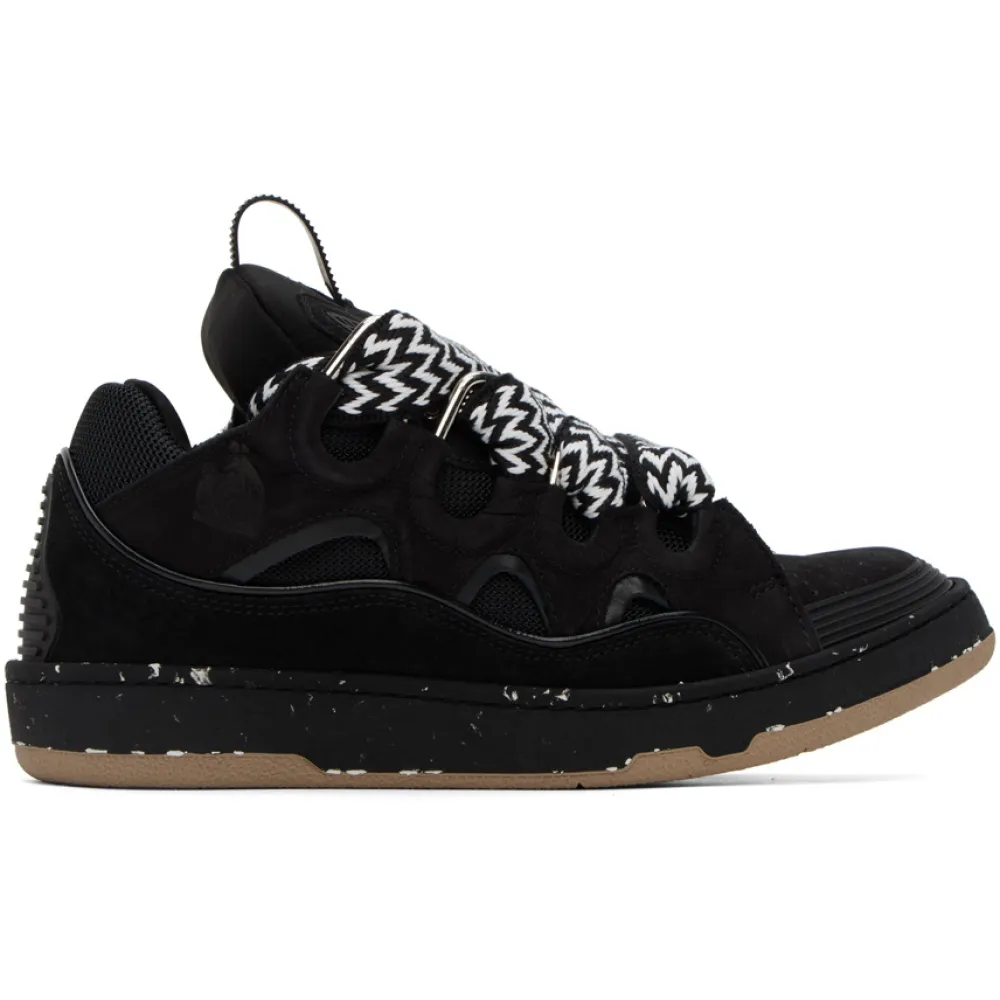 Lanvin Curb Sneaker Black Brown - Image 2