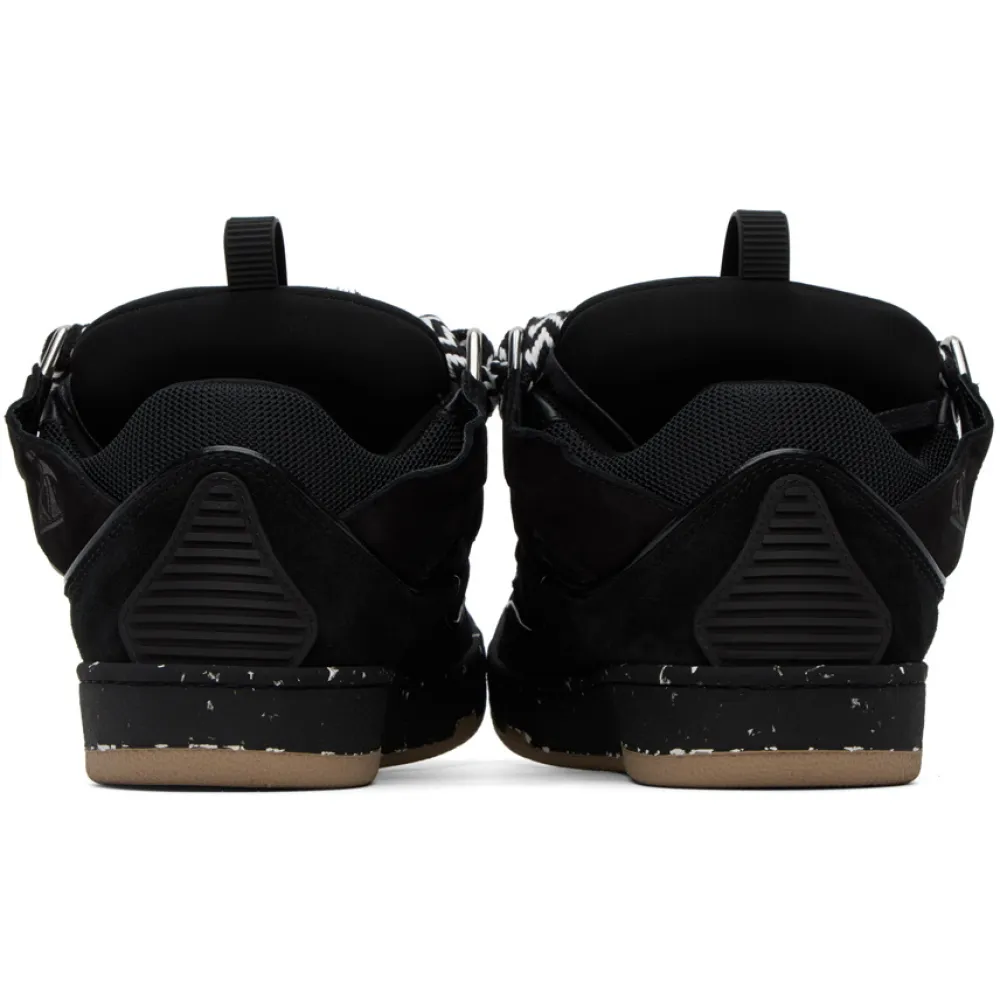 Lanvin Curb Sneaker Black Brown - Image 3