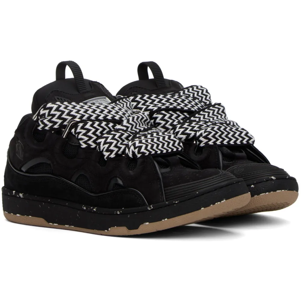 Lanvin Curb Sneaker Black Brown - Image 5