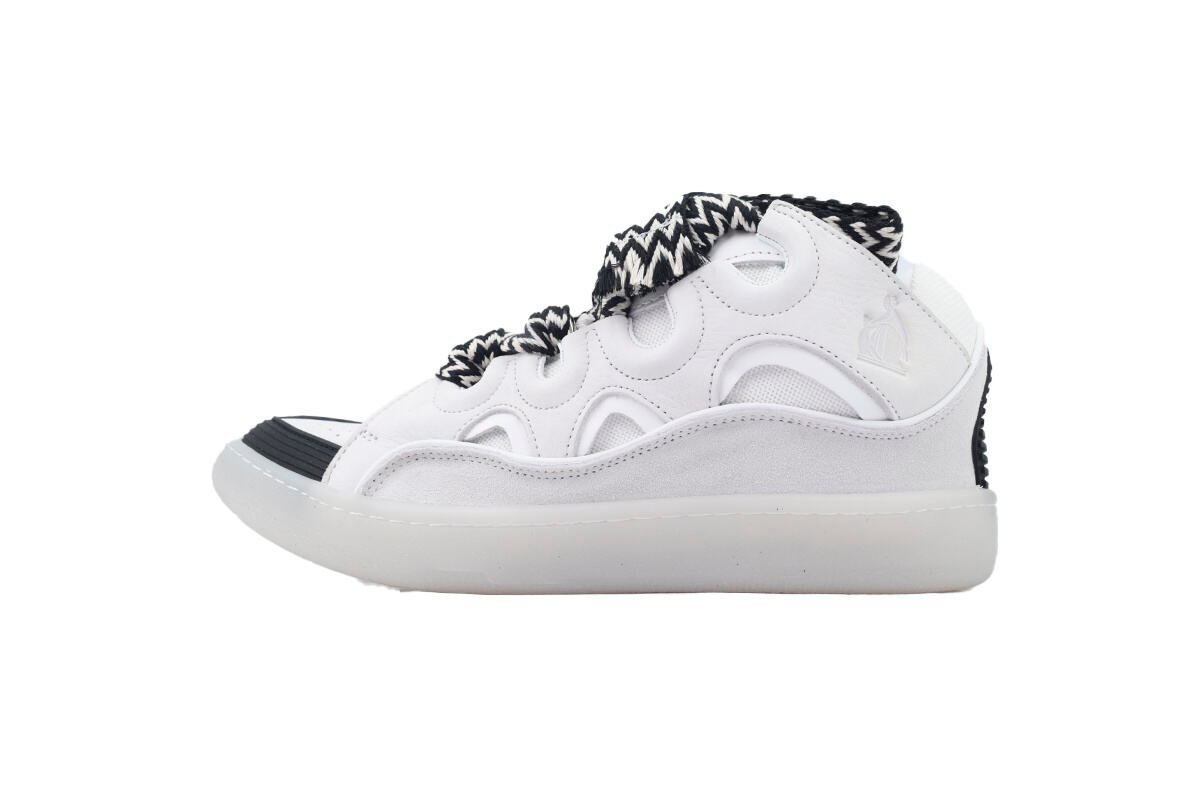 Lanvin Curb Sneakers White Black