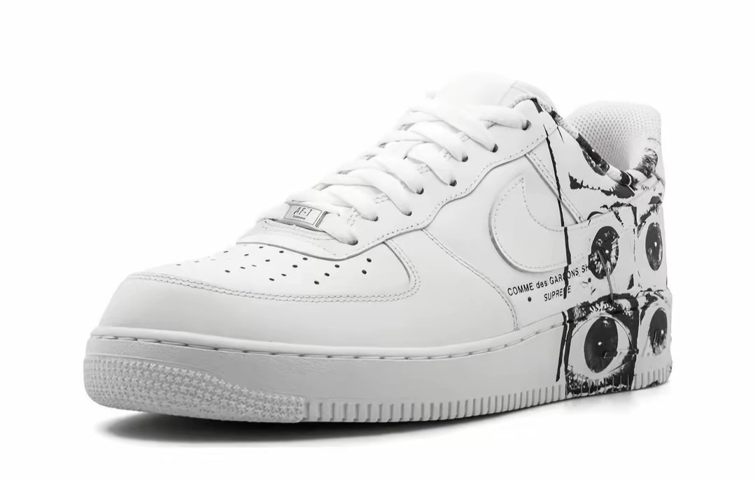 LJR Batch Nike Air Force 1 Low Supreme Comme des Garcons Shirt 923044-100 - Image 2