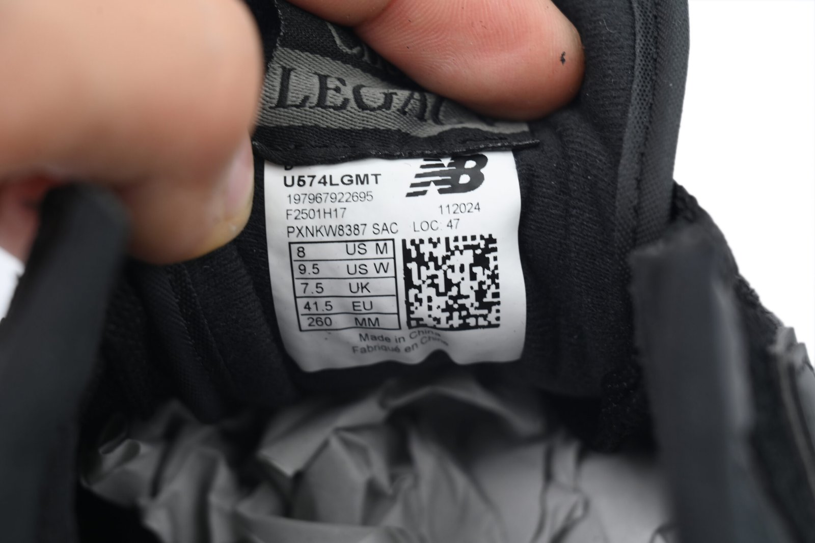 New Balance 574 Legacy 'Cordura Pack - Black' U574L-GMT - Image 8