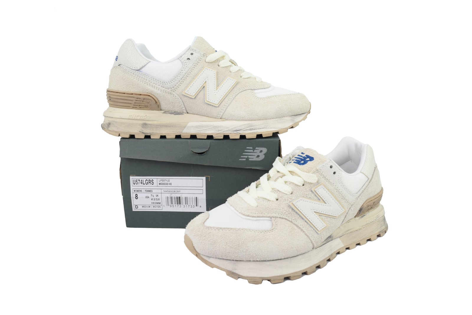 New Balance 574 Legacy 'Ash Cream Distressed' U574L-GRS - Image 5