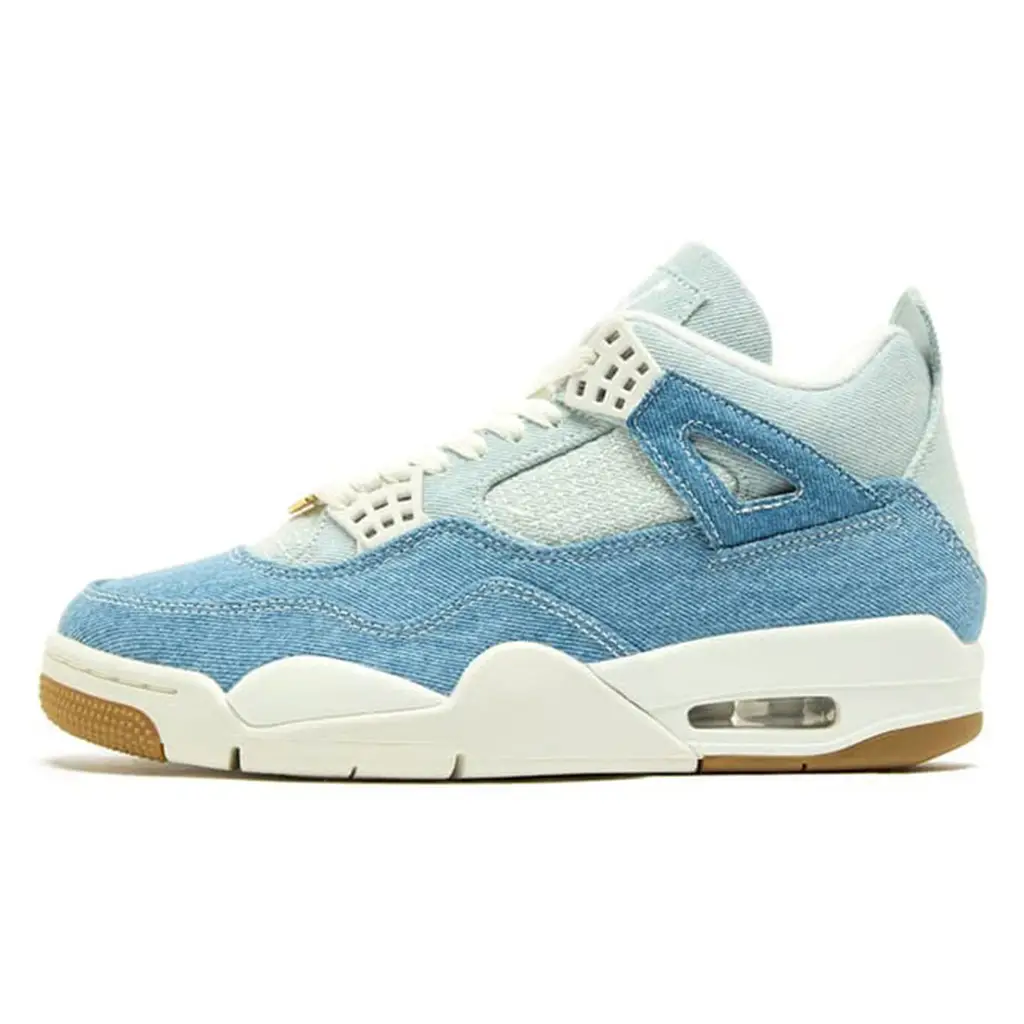 PK God Batch Air Jordan 4 Denim Worn Blue