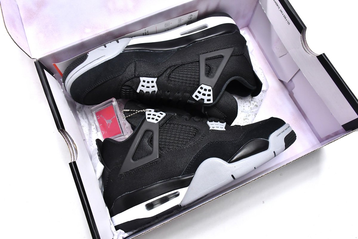 PK God Batch Air Jordan 4 Retro SE Black Canvas DH7138-006 - Image 12