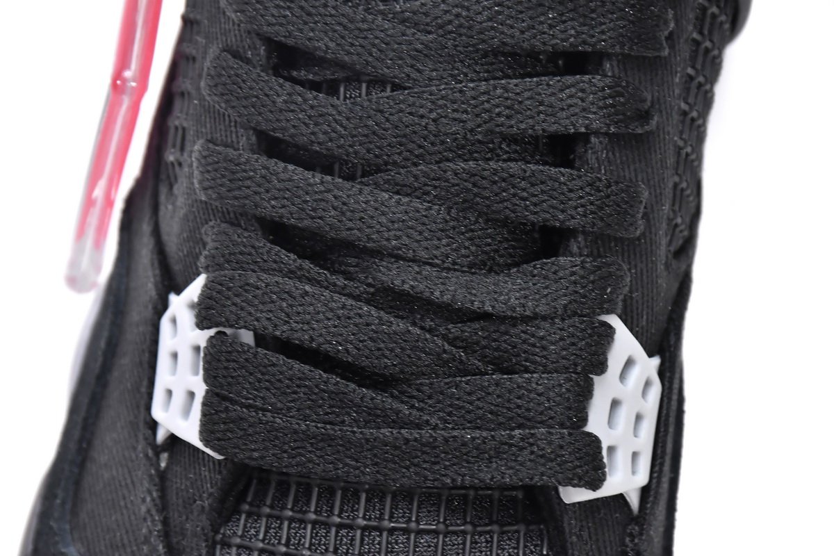PK God Batch Air Jordan 4 Retro SE Black Canvas DH7138-006 - Image 8