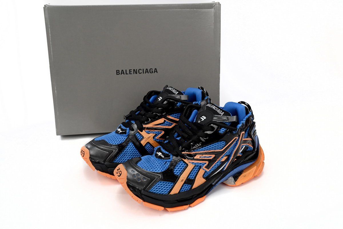 PK God Batch Balenciaga Runner Blue Yellow Black 677402 W3RB2 1120 - Image 14