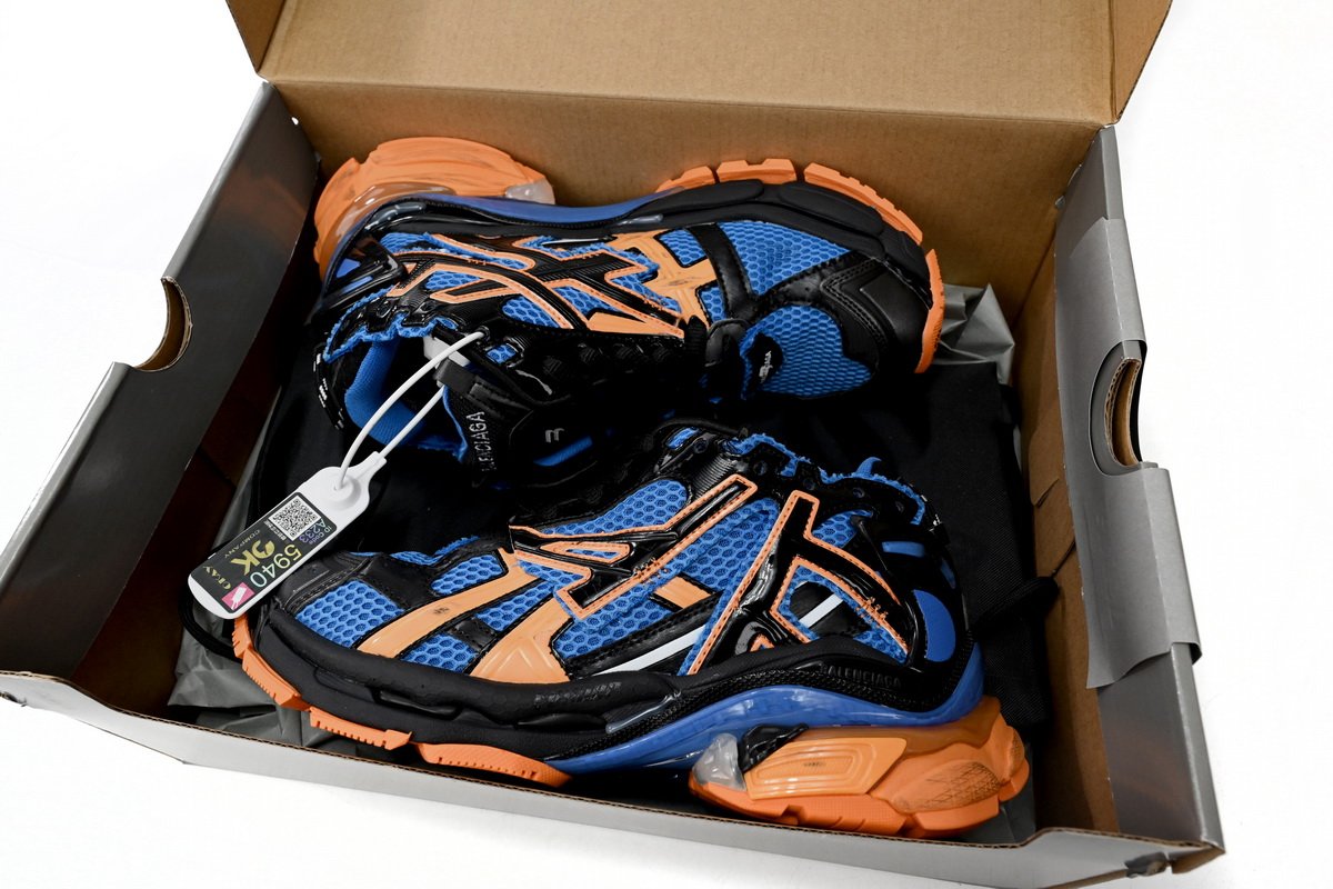 PK God Batch Balenciaga Runner Blue Yellow Black 677402 W3RB2 1120 - Image 15