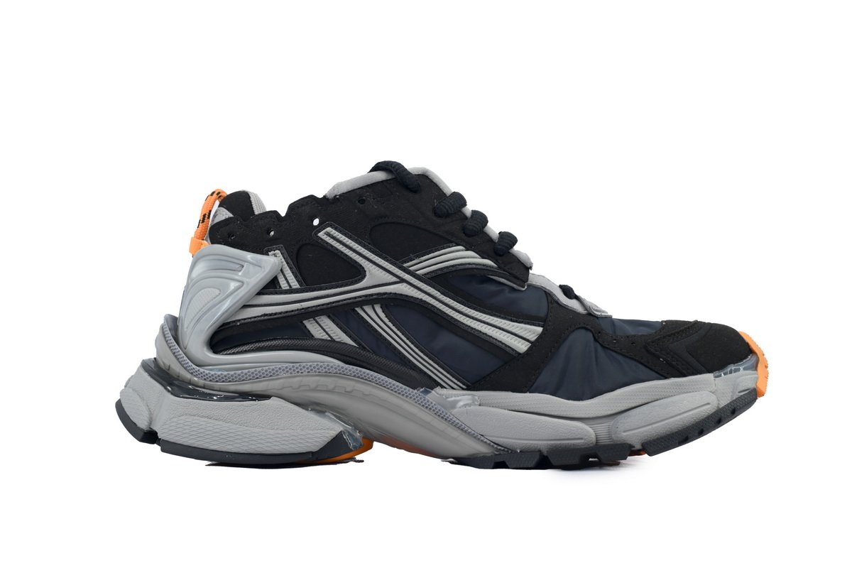 PK God Batch Balenciaga Runner Sneaker 'Black Fluo Orange' 772774 W3RNY 1878 - Image 2