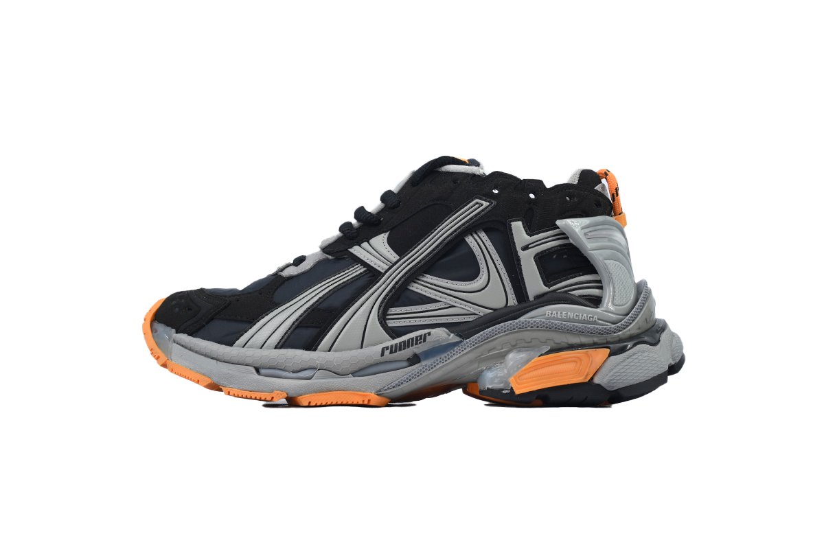 PK God Batch Balenciaga Runner Sneaker 'Black Fluo Orange' 772774 W3RNY 1878