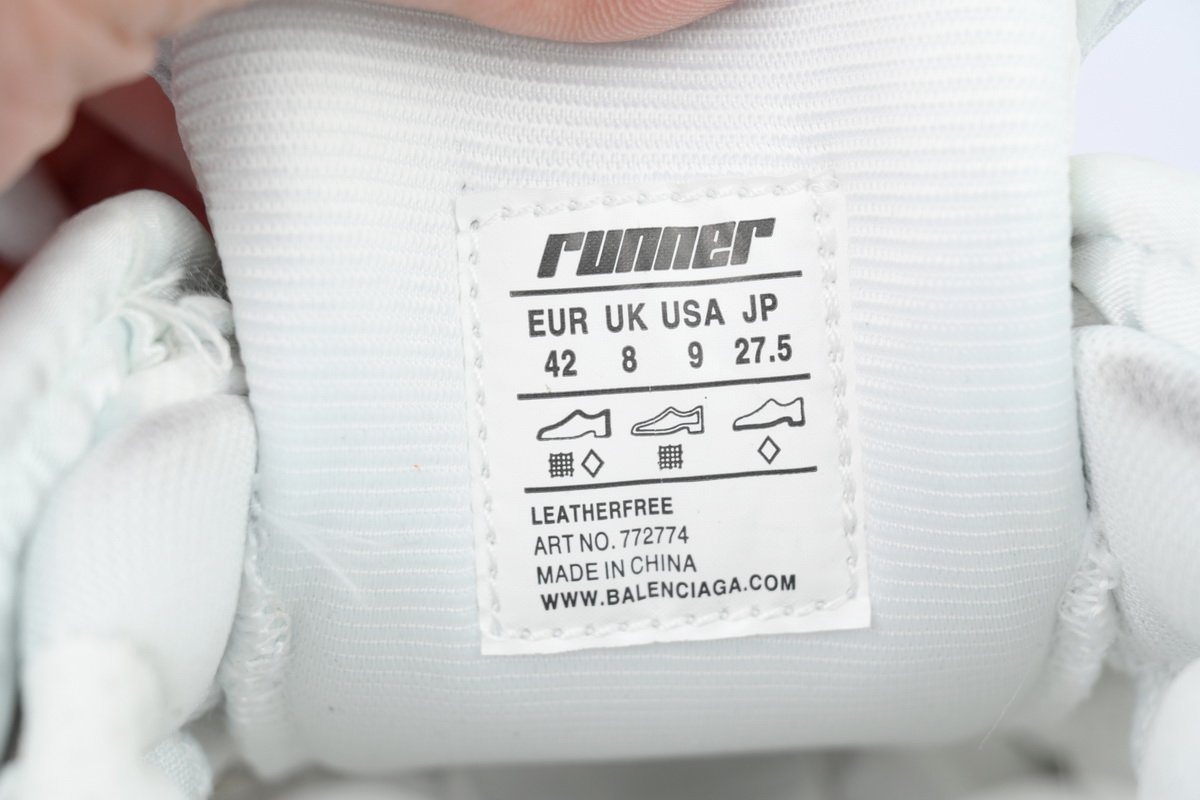 PK God Batch Balenciaga Runner Sneaker 'Graffiti - White Blue' 772774 W3RBQ 9040 - Image 9