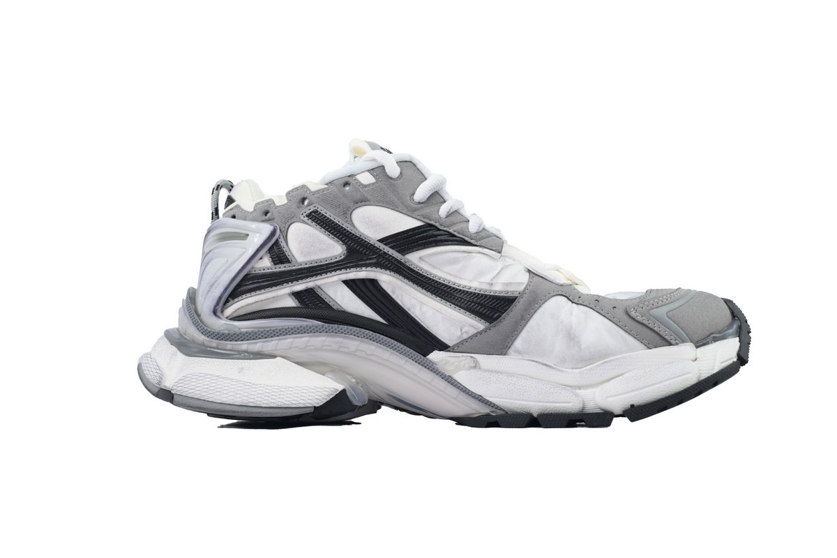 PK God Batch Balenciaga Runner Sneaker 'Grey White Black' 772774 W3RNY 9012 - Image 2