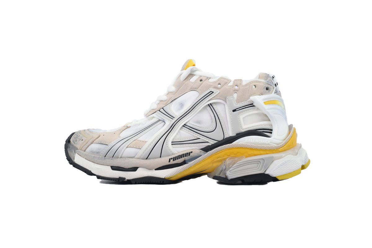 PK God Batch Balenciaga Runner Sneaker 'White Yellow' 772767 W3RNY 9170