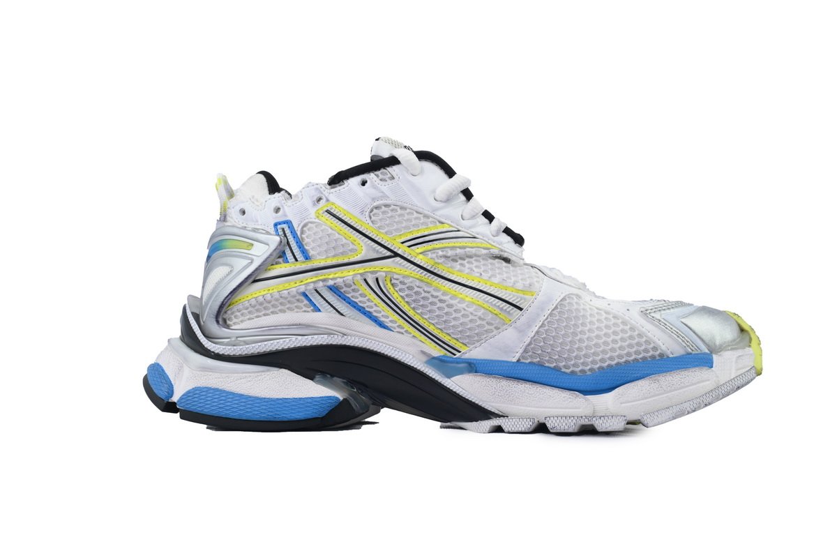 PK God Batch Balenciaga Runner Sneaker 'White Yellow Blue' 772774 W3RMU 9074 - Image 2