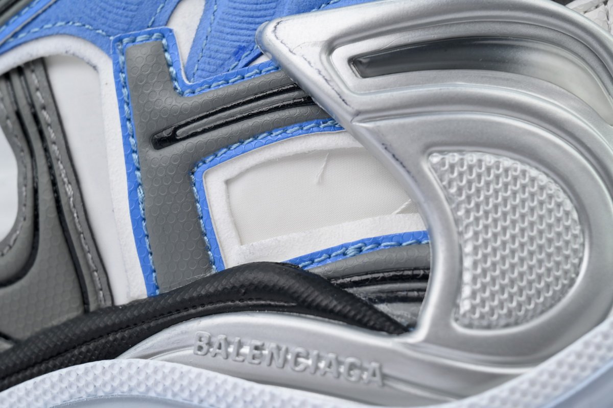 PK God Batch Balenciaga Runner Sneaker 'Worn-Out - Blue Grey' 772774 W3RNY 4912 - Image 7