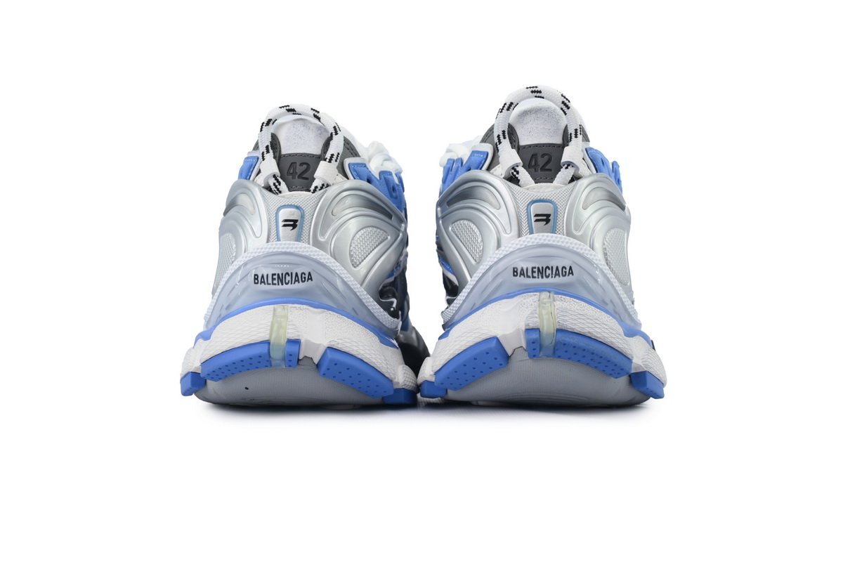 PK God Batch Balenciaga Runner Sneaker 'Worn-Out - Blue Grey' 772774 W3RNY 4912 - Image 3