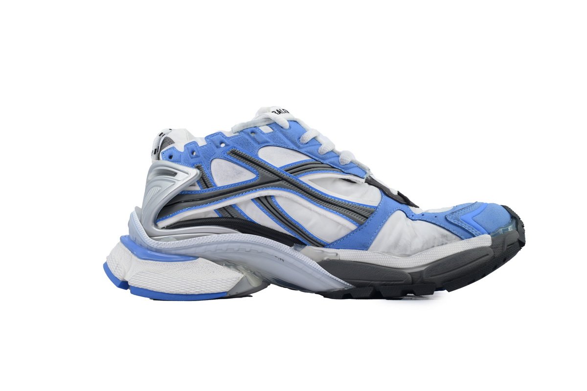 PK God Batch Balenciaga Runner Sneaker 'Worn-Out - Blue Grey' 772774 W3RNY 4912 - Image 2