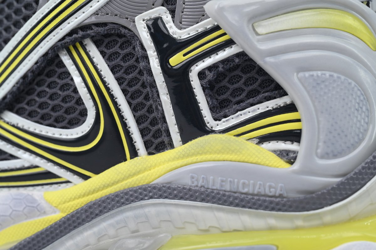 PK God Batch Balenciaga Runner Sneaker Grey Black Yellow 772767 W3RMU 1279 - Image 7