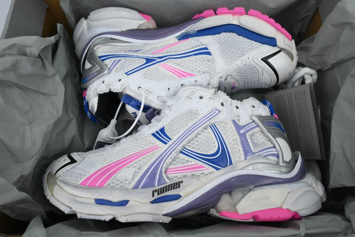PK God Batch Balenciaga Runner Sneaker Purple Blue Powder 772767 W3RNY 6120 - Image 10