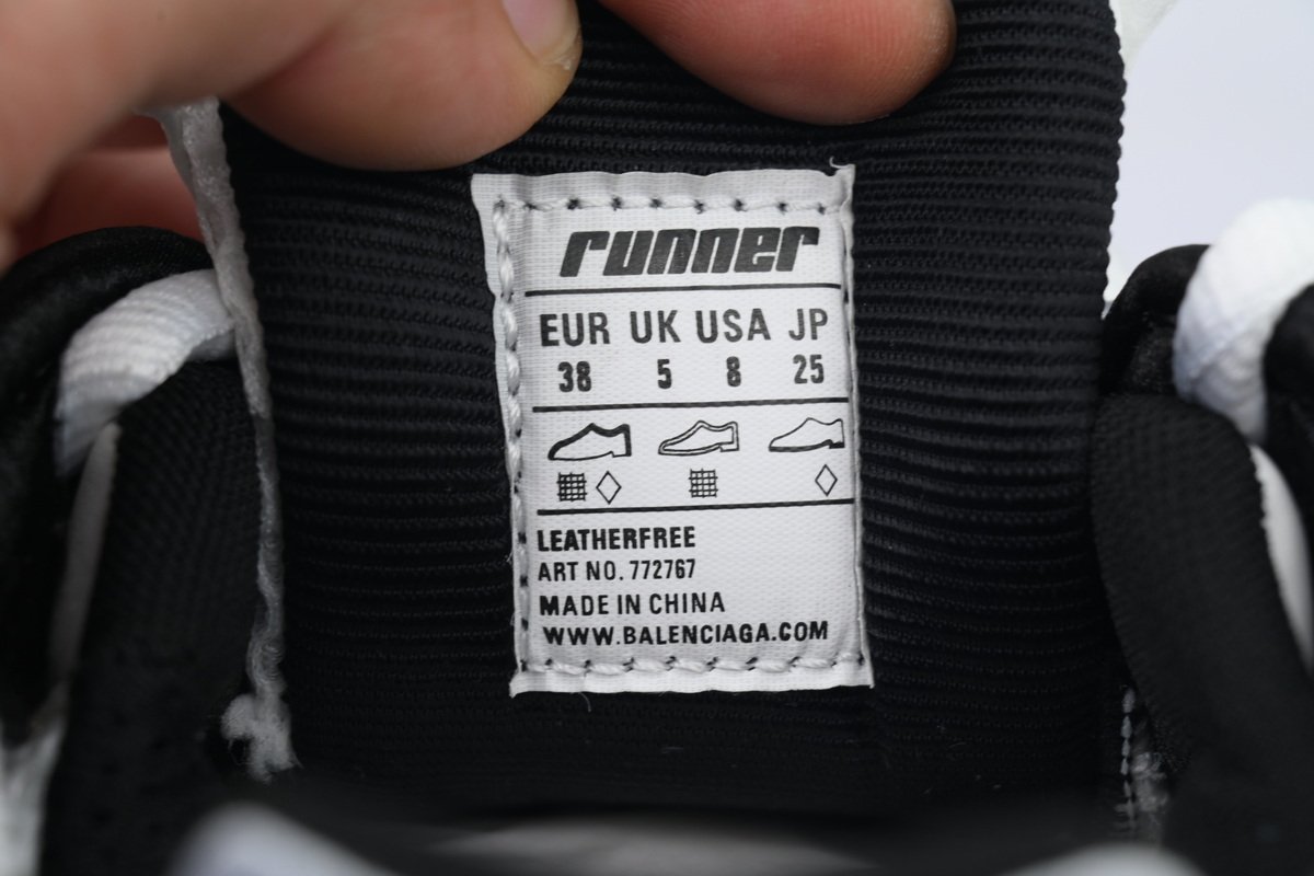 PK God Batch Balenciaga Runner Sneaker White Blue Yellow 772767 W3RNY 0213 - Image 9