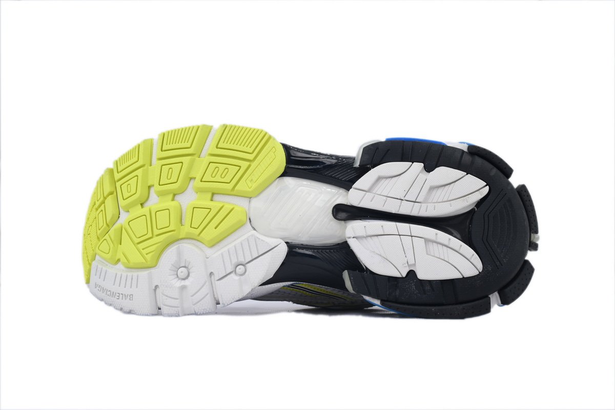 PK God Batch Balenciaga Runner Sneaker White Blue Yellow 772767 W3RNY 0213 - Image 4